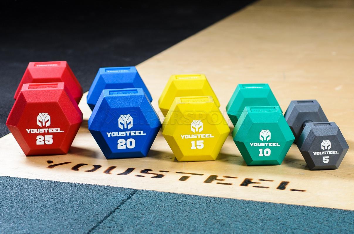 Your steel. Гантели YOUSTEEL. Цветные гантели. YOUSTEEL гантели 12 кг. Гантель YOUSTEEL PU-50kg 50 кг