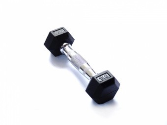 Гантель Original Fittools 1 кг гексагональная