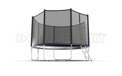 Батут с внешней сеткой и лестницей EVO JUMP External 12ft (Blue)