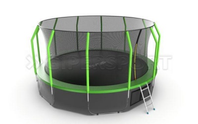 Батут Optifit Like Green 12ft с желтой крышей
