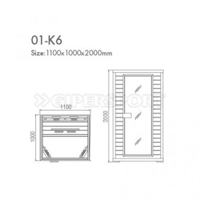 Инфракрасная сауна H01-K6