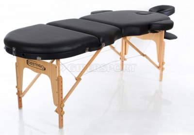 Складной массажный стол RESTPRO VIP OVAL 3 Black