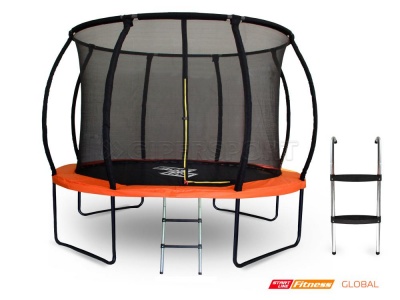 Батут Start Line Fitness 10FT (Global) с внутренней сеткой и пластиковой лестницей