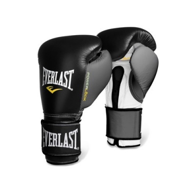 Перчатки тренировочные Everlast Powerlock 16oz черн/сер