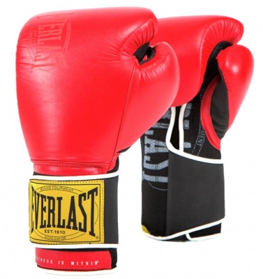 Перчатки тренировочные Everlast 1910 Classic 12oz красн