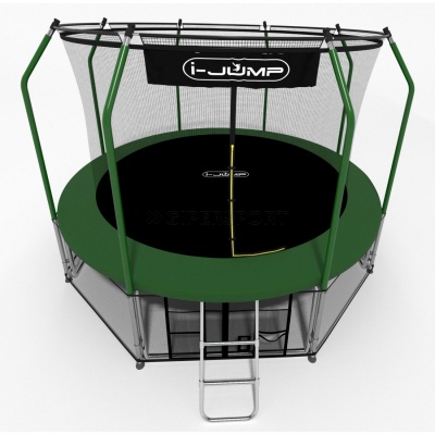Батут I-JUMP ELEGANT 14FT Green