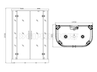 Душевая кабина Kvimol K015