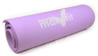 Коврик для йоги MakFit, 172x61x0,6 мм, фиолетовый | sportres.ru
