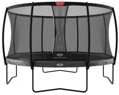 Батут BERG Elite Regular 430 Grey + защитная сетка Safety Net Deluxe