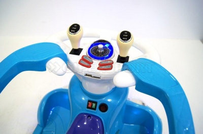 Электромобиль-ходунки RiverToys 1688 голубой