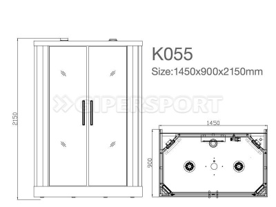 Душевая кабина Kvimol K055