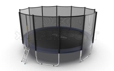 Батут с внешней сеткой и лестницей EVO JUMP External 16ft (Blue)