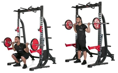 Силовая полурама с фиксируемой скамьей и аксессуарами (полная) Panatta 1HP234 | sportres.ru