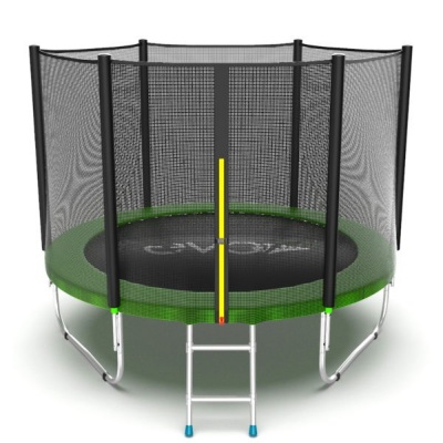 Батут с внешней сеткой и лестницей EVO JUMP External 10ft (Green)