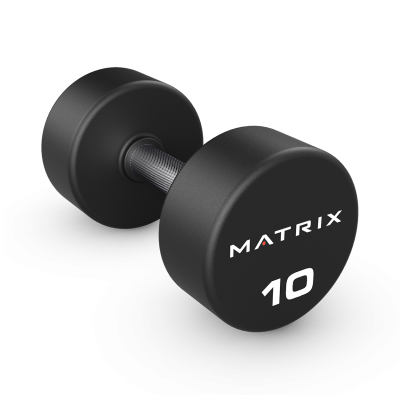 Гантели обрезиненные 1 кг. Matrix MAC-01RUB-DB-RS