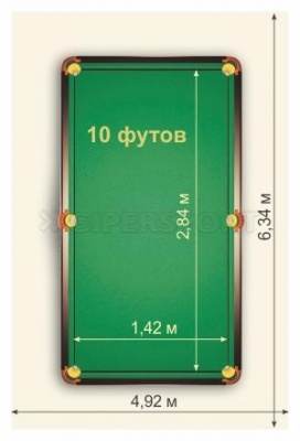 Бильярдный стол START LINE Прага 10 ft