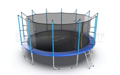 Батут с внутренней сеткой и лестницей EVO JUMP Internal 16ft (Blue)