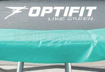 Батут Optifit Like Green 8ft с зелено-желтой крышей