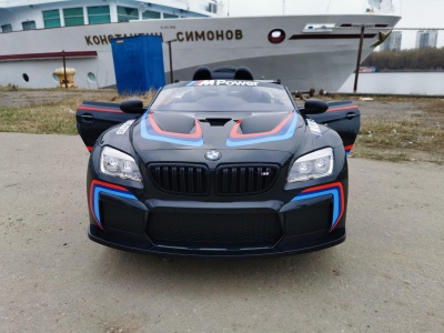 Электромобиль BMW М6 GT 3 черный