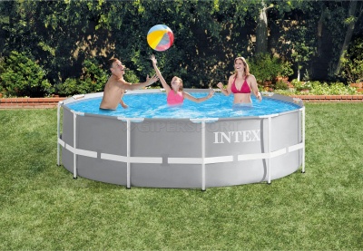 Каркасный бассейн Intex Prism Frame 366х99см (фильтр-насос 2006 л/ч+лестница)