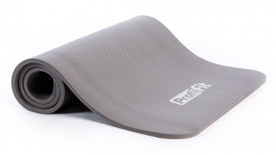 Коврик для фитнеса Profi-Fit, 12 мм, Софт Лайн (серый) | sportres.ru