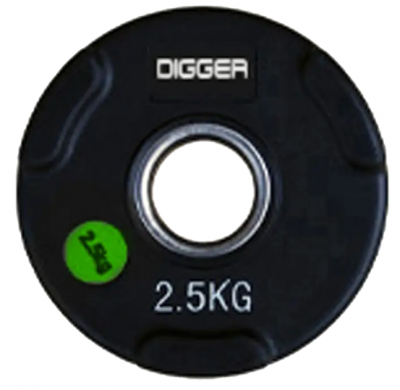 Диск олимпийский обрезиненный 3-х хватовый 2,5 кг. Hasttings Digger HD51C1C-2,5 | sportres.ru