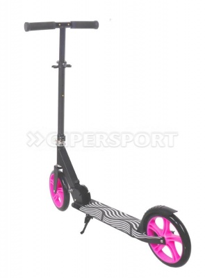 Самокат SportElite SE-310 черный/фиолетовый
