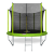 Батут ARLAND 10FT с внутренней страховочной сеткой и лестницей (Light green)