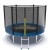 Батут с внешней сеткой и лестницей EVO JUMP External 8ft (Blue)