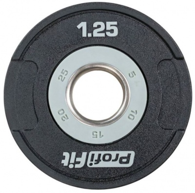 Диск полиуретановый D51 мм 1,25 кг. Profi-Fit | sportres.ru