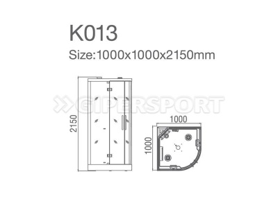 Душевая кабина Kvimol K013
