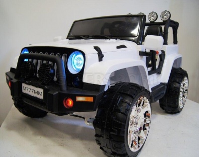 Электромобиль RiverToys JEEP M777MM 4*4 White