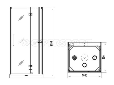 Душевая кабина Kvimol K081
