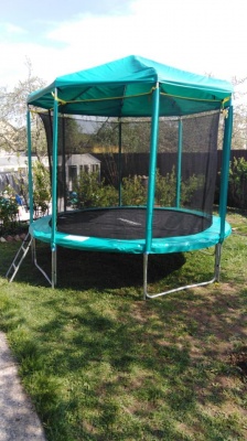 Батут Optifit Like Green 10ft с зеленой крышей