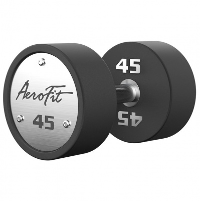 Набор полиуретановых гантелей, 40-50 кг, 5 пар AeroFit AFPUDB40-50