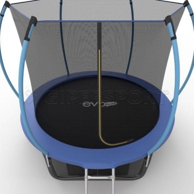 Батут с внутренней сеткой и лестницей EVO JUMP Internal 8ft (Blue) + нижняя сеть