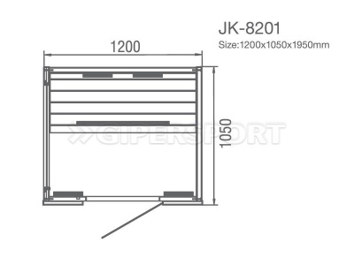 Инфракрасная сауна Kvimol JK-R8201