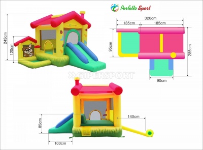 Надувной батут Perfetto Sport Casa per amici PS-504
