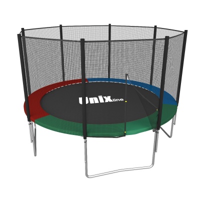 Батут UNIX line Simple 6 ft Color (outside) с лестницей