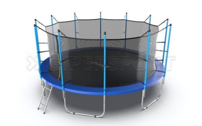 Батут с внутренней сеткой и лестницей EVO JUMP Internal 16ft (Blue)