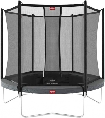 Батут BERG Favorit Regular 200 Grey + защитная сетка Safety Net Comfort