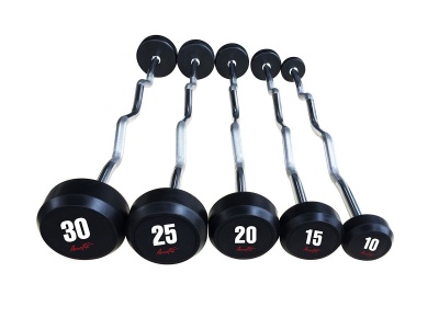 Набор Aerofit прямых обрезиненных штанг AFB35-55