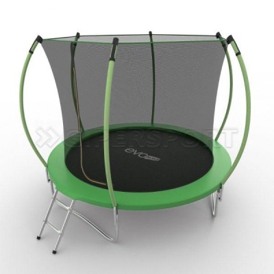 Батут с внутренней сеткой и лестницей EVO JUMP Internal 10ft (Green)