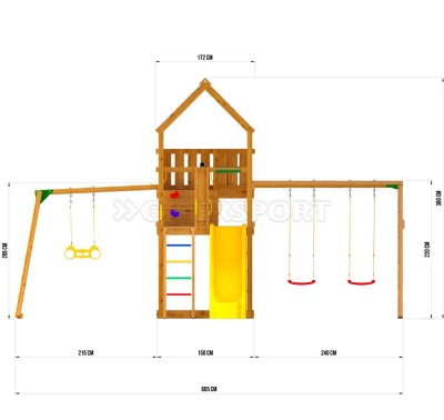 Детские городки Jungle Gym JP8 Эльбрус