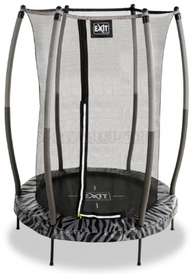 Батут Exit Toys Тигги 140 см черный с защитной сеткой