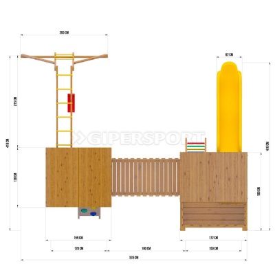 Игровая площадка Jungle Gym JВ2 "Килиманджаро"