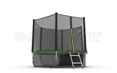 Батут ARLAND 8FT с внутренней страховочной сеткой и лестницей (Blue)
