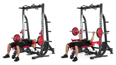 Силовая полурама с фиксируемой скамьей и аксессуарами (полная) Panatta 1HP234 | sportres.ru