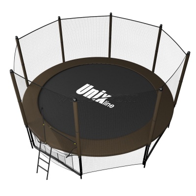 Батут UNIX line 10 ft Black&Brown (outside)