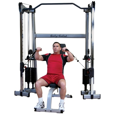 Сдвоенная блочная стойка Body Solid с двумя весовыми стеками по 72,5 кг